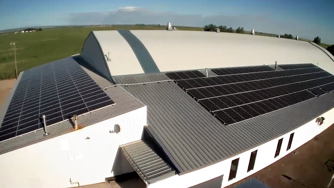 121.2KW Warner Arena Solar Panels